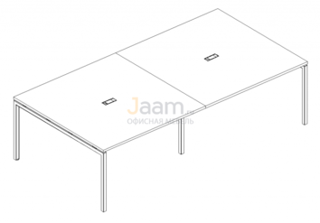 Стол для переговоров Стол для переговоров на металлокаркасе DUE Б2 132-2 БП