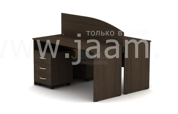 Мебель для персонала Комплект для двух сотрудников с перегородкой