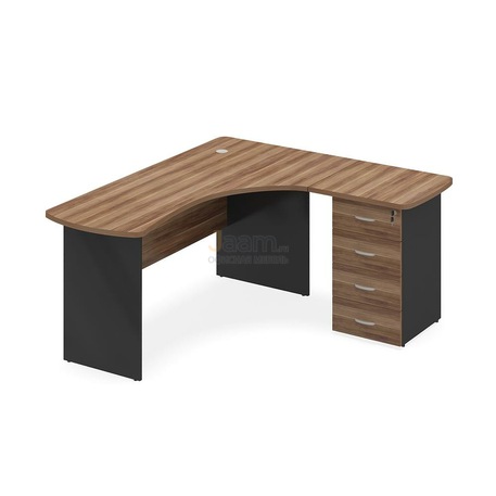 Мебель для персонала Стол офисный эргономичный ПК-СТС-СТЭТ168Х149П/Д