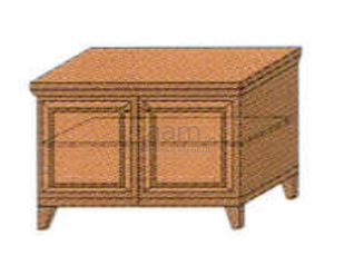 Мебель для гостиниц Офисная тумба 2-х дверная для апаратуры и посуды РЕ 570 БТ