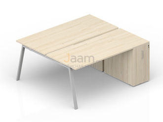 Мебель для персонала Составной стол с приставными шкафами Tower (меламиновые аутлеты) AR2TPM128T072