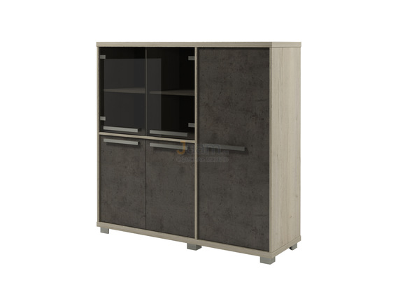 Кабинет руководителя Офисный шкаф трёхсекционный Z-33-01 правый
