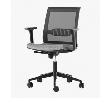 Кресло для персонала Рондо/П Ткань кат. 1 пластик черный/база пластик