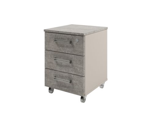 Тумба подкатная Solution D-91 422x460x565 (Бетон/Кашемир)