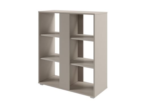 Стеллаж с планкой средний Solution D-73 950x396x1096 (Акация Морава/Кашемир)