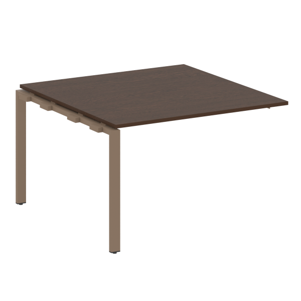 Проходной наборный элемент переговорного стола Metal System Style БП.ППРГ-2 1200x1235x750 (Венге Цаво/Мокко металл)