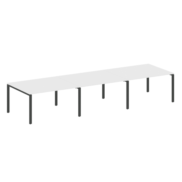 Переговорный стол 3 столешницы Metal System Style БП.ПРГ-3.3 4200x1235x750