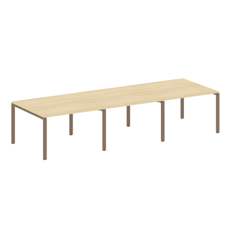 Переговорный стол 3 столешницы Metal System Style БП.ПРГ-3.2 3600x1235x750