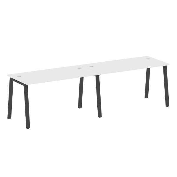 Рабочая станция на 2 рабочих места на А-образном м/к Metal System Style БА.СМ-2.3 2800x720x750