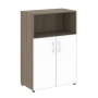 Шкаф для документов со стеклом белым LT.ST-2.2 R white