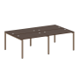 Рабочая станция на 4 раб. места Metal System Style БП.СМ-4.2 2400x1475x750