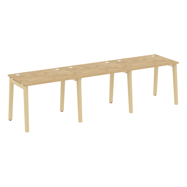 Рабочая станция на деревянных опорах Onix Wood OW.RS-3.1.7 2940x720x750