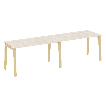Рабочая станция на деревянных опорах Onix Wood OW.RS-2.3.7 2760x720x750