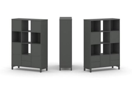 Набор стеллажа 2-х сторонний, 4 яруса SN.NSD-431 (1121х400х1615)
