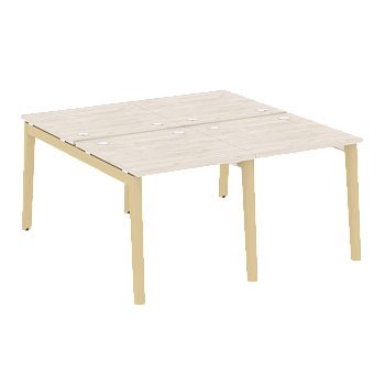Рабочая станция на деревянных опорах Onix Wood OW.D.RS-4.0.8 1560x1635x750