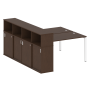 Рабочая станция с опорным шкафом-купе Metal System Style БП.РС-СШК-4.3 1910x2332x1098