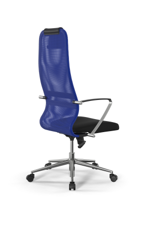 Кресло для руководителя Метта Sit 8 B1-8K - X1+UMF(X1) /Uh00/Wh00/K5cL(M09.B23.G18.W01) (Синий | Черный)
