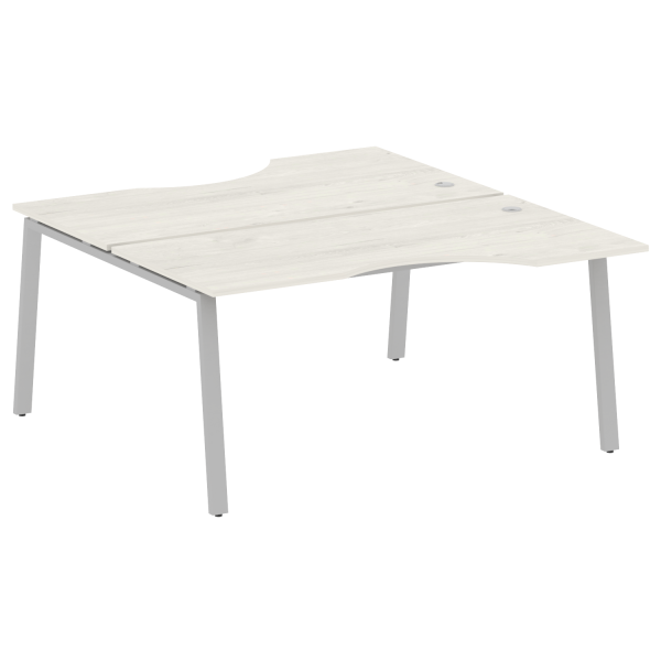 Рабочая станция криволинейная Metal System Style БА.РАС-СА-2.1 1600x1835x750 (Дуб Наварра/Серый металл)