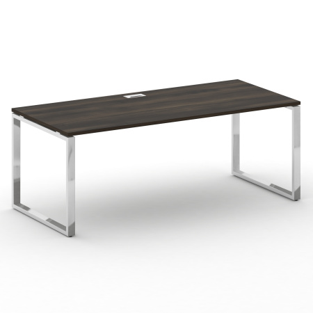 Стол руководителя прямой без тумбы Shift SK.SR-200 (2000x900x753) (Дуб Мали | Хром)