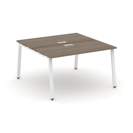 Рабочая станция 2-х сторонняя SN-6A.DRS-013 (1380х1432х750) (Вяз Благородный/Металл Белый)