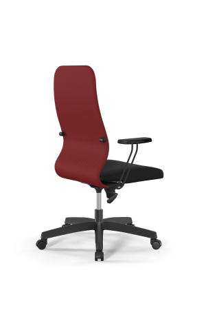 Кресло для руководителя Метта Sit 8 B2-10T - UMF(X1) /Uh02/Wh00/T1bp-b(M09.B02.G15.W01) (Красный | Черный)