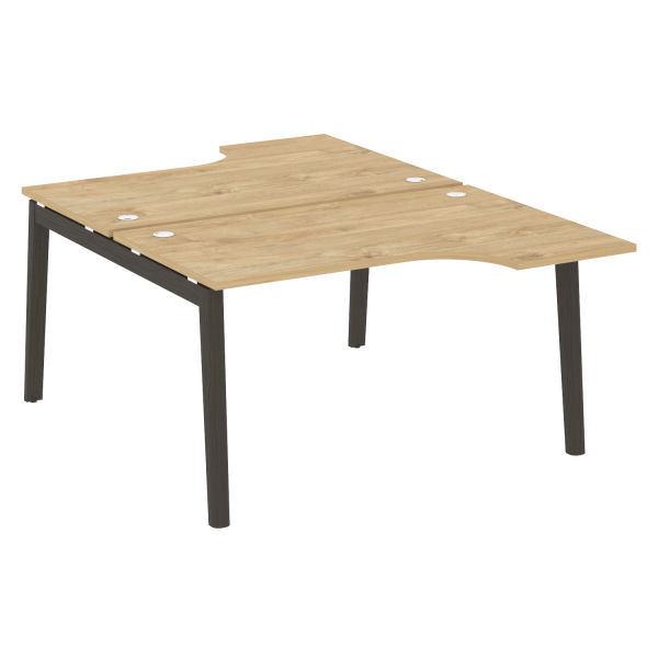 Рабочая станция на деревянных опорах Onix Wood OW.D.SA-2 1380x1995x750