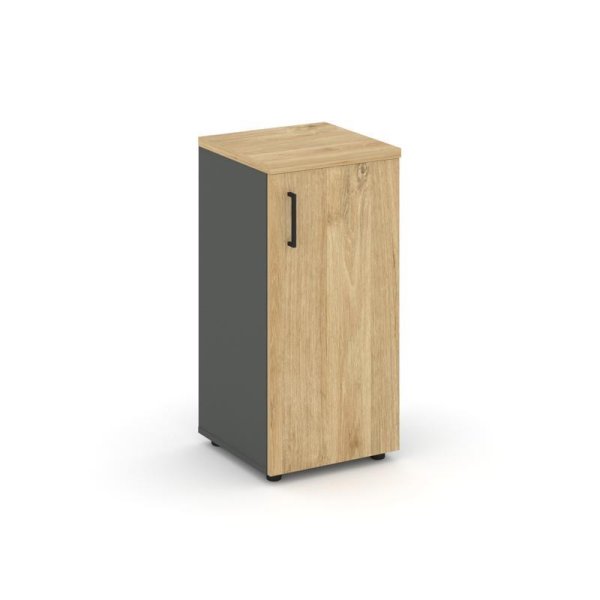 Шкаф низкий узкий SN.STU-301(R) (400х400х833) (Антрацит/Тиквуд Светлый)