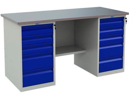 Верстак Profi (№604) WT160.WD5/WD5.000 (Серый | Синий)