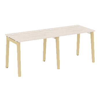 Рабочая станция на деревянных опорах Onix Wood OW.RS-2.1.7 1960x720x750