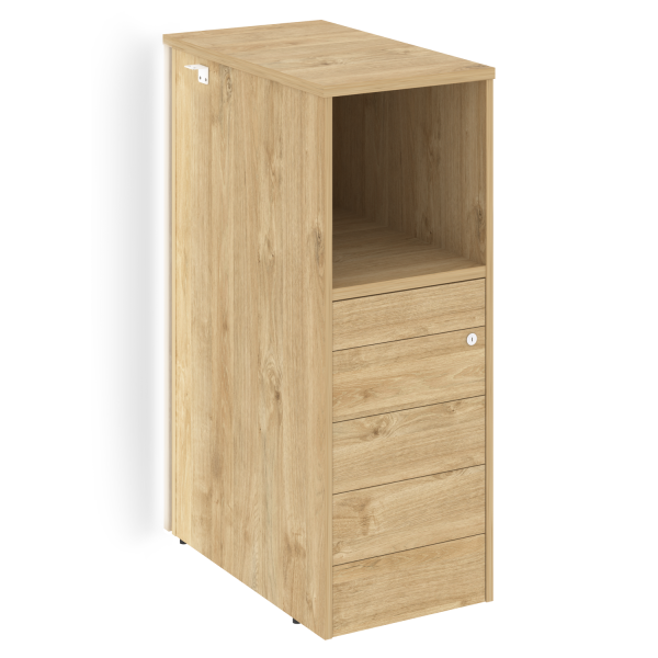 Тумба с подсветкой 5 ящиков TIP-ON, проходная  средняя Onix O.R-TV-5TIP.S 436x767x1185