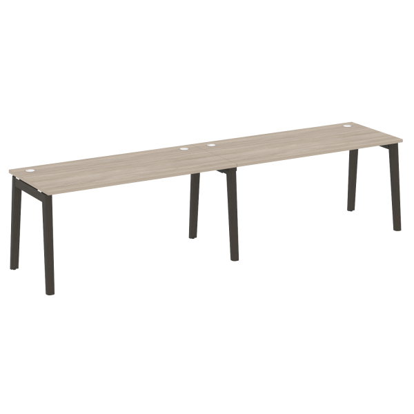 Рабочая станция на деревянных опорах Onix Wood OW.RS-2.4.7 3160x720x750