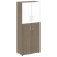 Шкаф для документов со стеклом белым LT.ST-1.7 R white