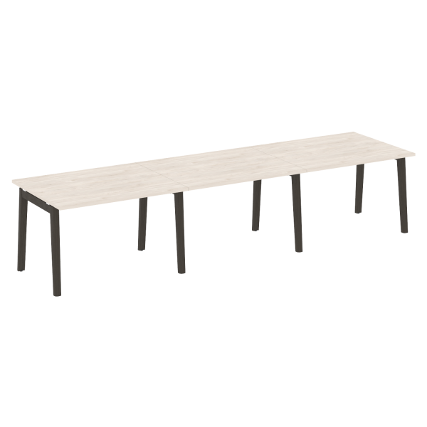 Стол переговорный на деревянных опорах Onix Wood OW.PRG-3.2 3540x980x750