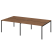 Бенч двойной на 4 рабочих места Арго-М АМБ-002-4 2400x1496x760