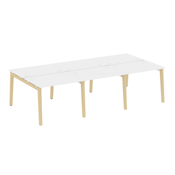 Рабочая станция на деревянных опорах Onix Wood OW.D.RS-6.1.7 2940x1475x750