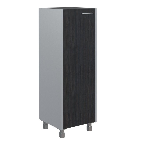 Шкаф колонка с глухой средней дверью Offix-new OMC 45.1 456x450x1329 (Легно темный/металлик)