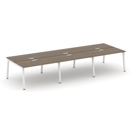 Рабочая станция 2-х сторонняя SN-5A.DRS-072 (3540х1432х750) (Вяз Благородный/Металл Белый)