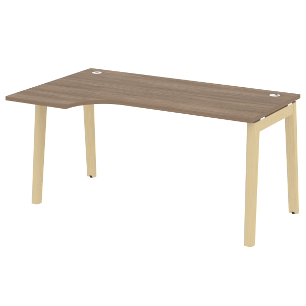 Стол эргономичный левый на деревянных опорах Onix Wood OW.SA-1L 1580x980x750