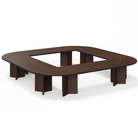 LEGNO Стол переговоров 416х416 (ОРЕХ)