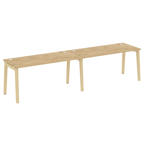 Рабочая станция на деревянных опорах Onix Wood OW.RS-2.4.7 3160x720x750