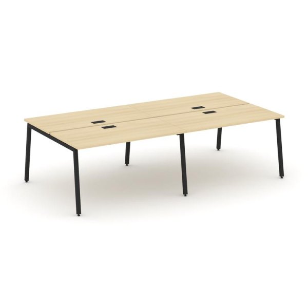 Рабочая станция 2-х сторонняя SN-4A.DRS-044 (3160х1432х750) (Акация Лорка/Металл Черный)