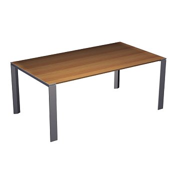 Стол руководителя П-опоры, ноги - хром X7 X7S01C 1800x1000x720