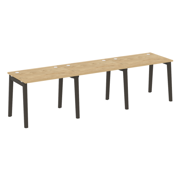 Рабочая станция на деревянных опорах Onix Wood OW.RS-3.1.7 2940x720x750