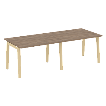 Стол переговорный на деревянных опорах Onix Wood OW.PRG-2.2 2360x980x750