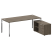 Стол для руководителя с тумбой правый БГ.СРТ-6.9 (R) 2100x1720x750