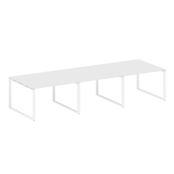 Переговорный стол 3 столешницы Metal System Style БО.ПРГ-3.2 3600x1235x750