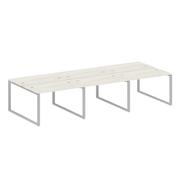 Рабочая станция Metal System Style БО.СМ-6.2 3600x1475x750 (Дуб Наварра/Серый металл)