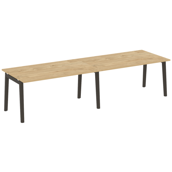 Стол переговорный на деревянных опорах Onix Wood OW.PRG-2.4 3160x980x750