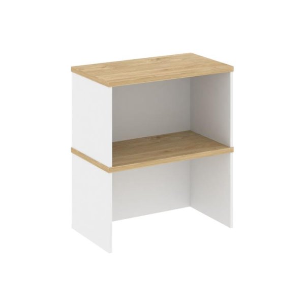 Надставка на тумбу 2 яруса SN.NT-004 (600х400х800) (Белый/Тиквуд Светлый)