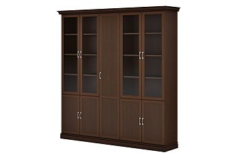 Композиция 2 шкафа комбинированных и 1 гардероб узкий INTER DM (2371х493х2400)
